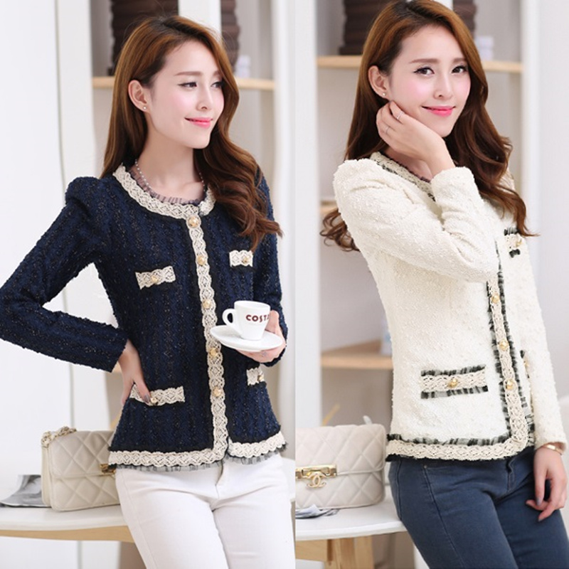 Women Formal Wear Xxl - Trắng Áo Blazer Nữ Paillette Chính