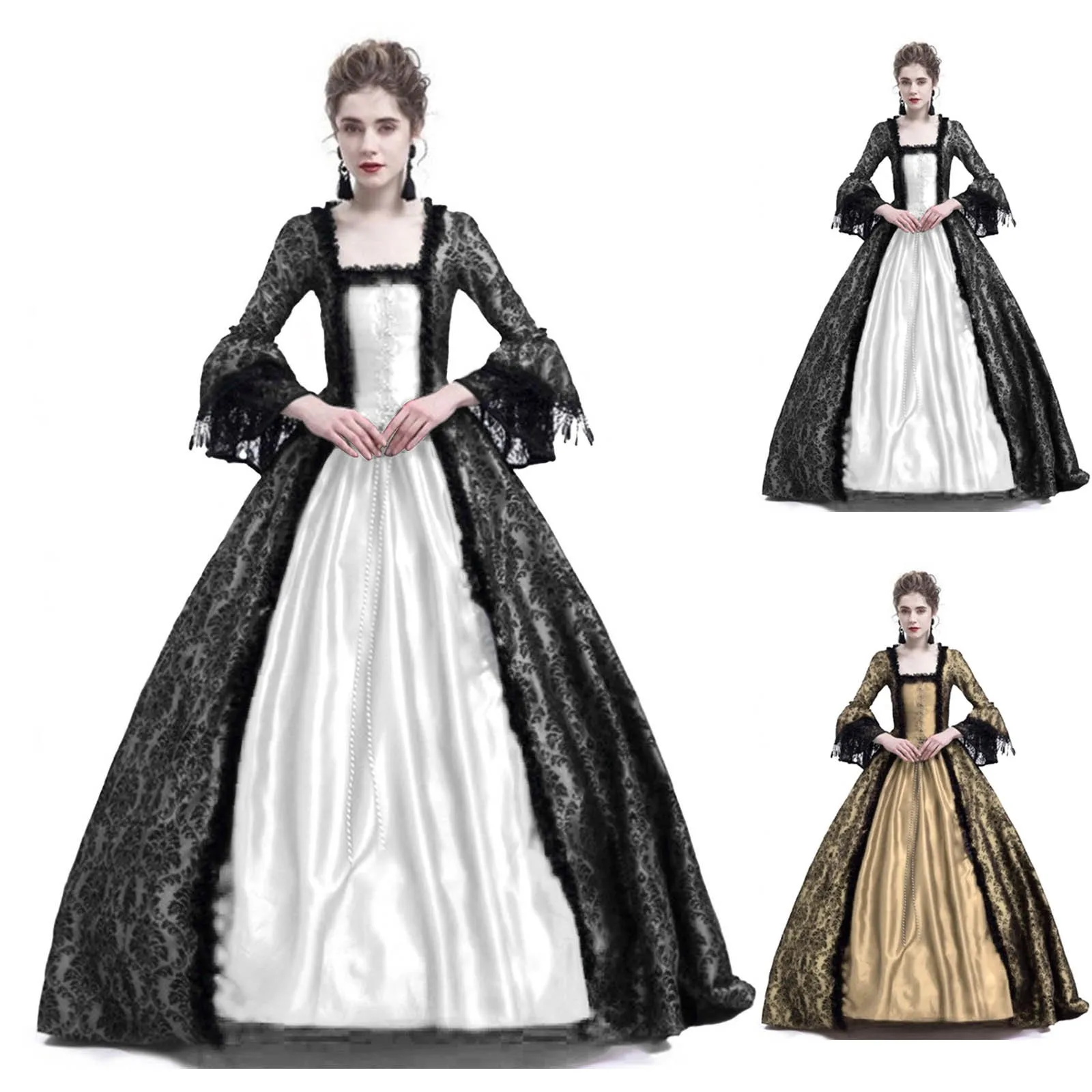 Vintage Women'S Formal Wear - Halloween Cosplay Palace Women Lace Trumpet