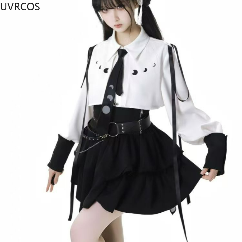 Y2k Aesthetic Lolita Style 2 P - đánh giá và giá Japanese Women Formal Wear