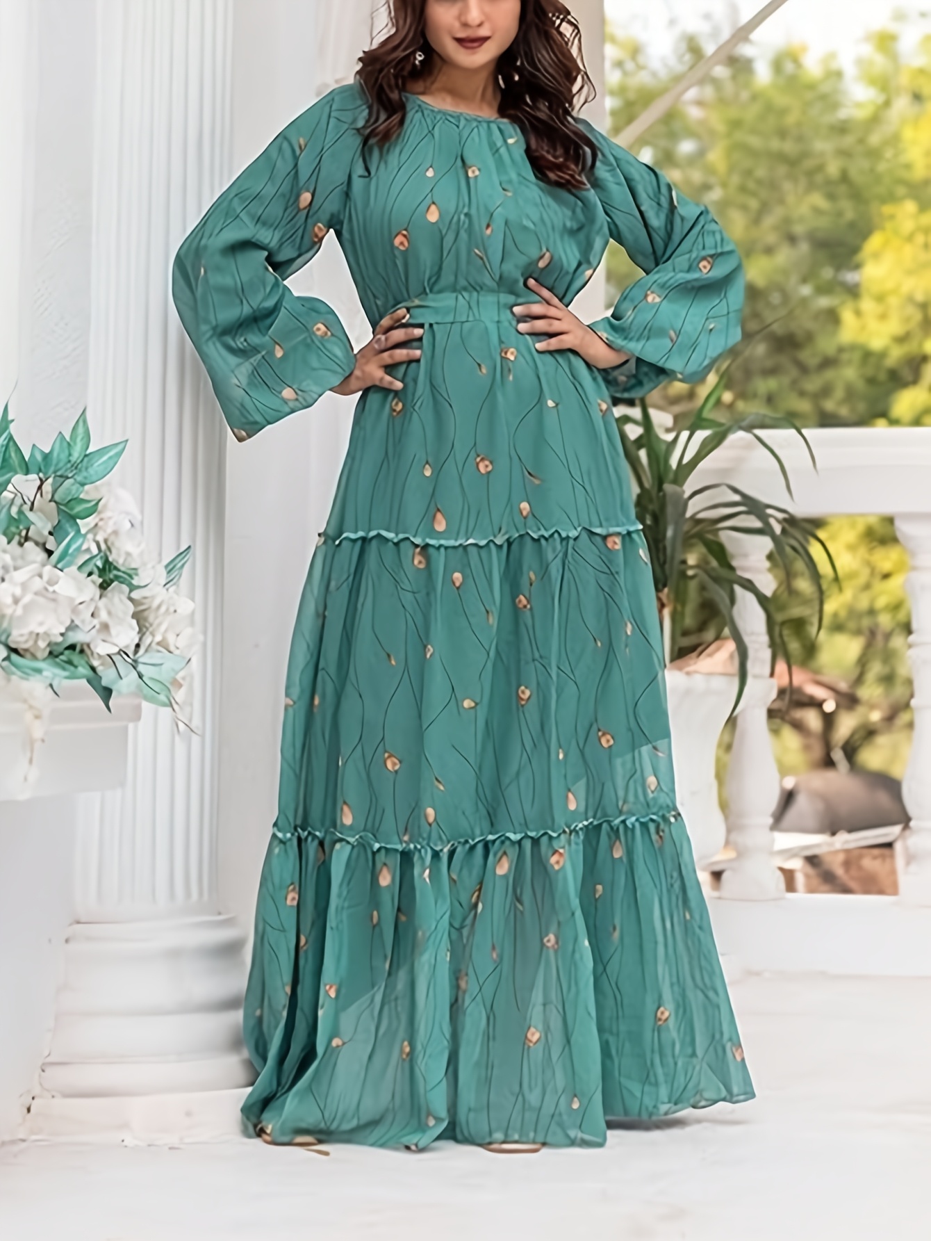 Elegant Middle Eastern Green F - đánh giá và giá Women'S Green Formal Wear