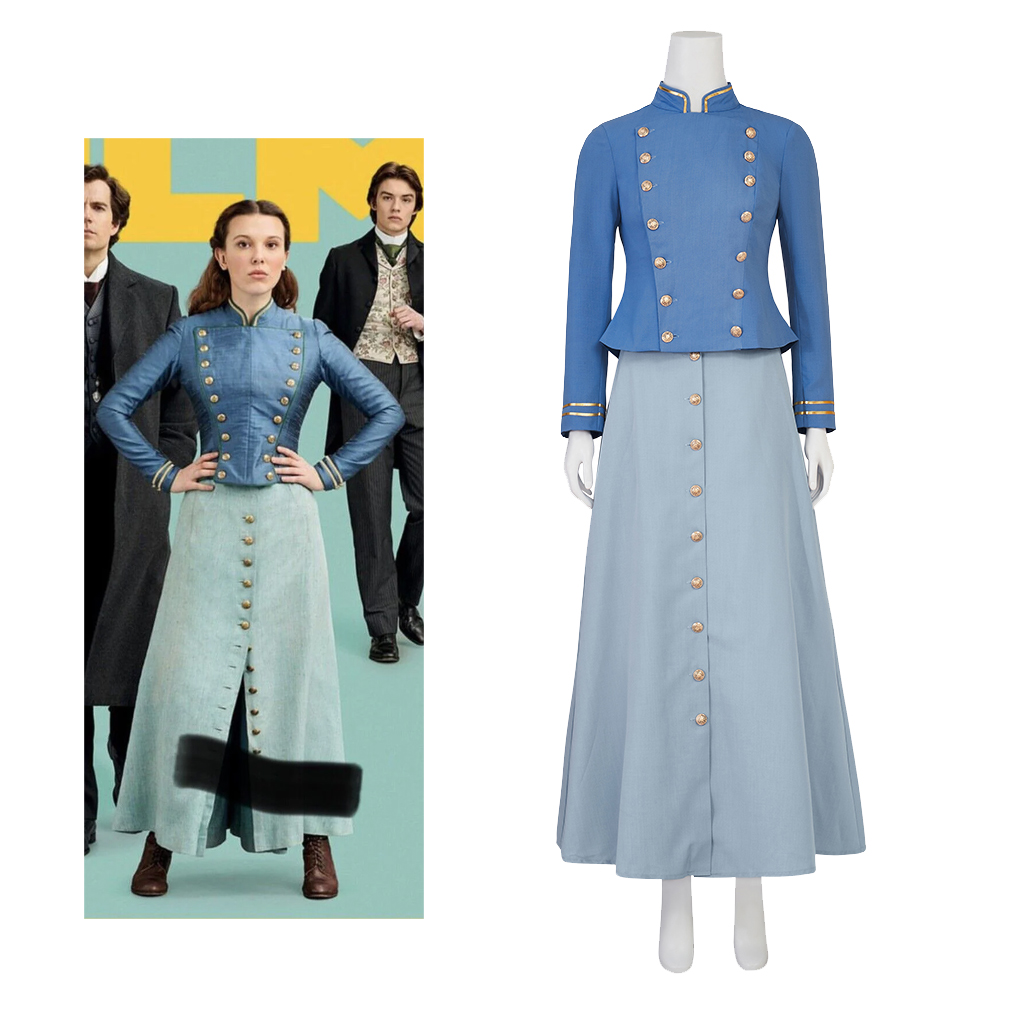 Movie Cosplay Enola Holmes 2 C - đánh giá và giá Vintage Women'S Formal Wear