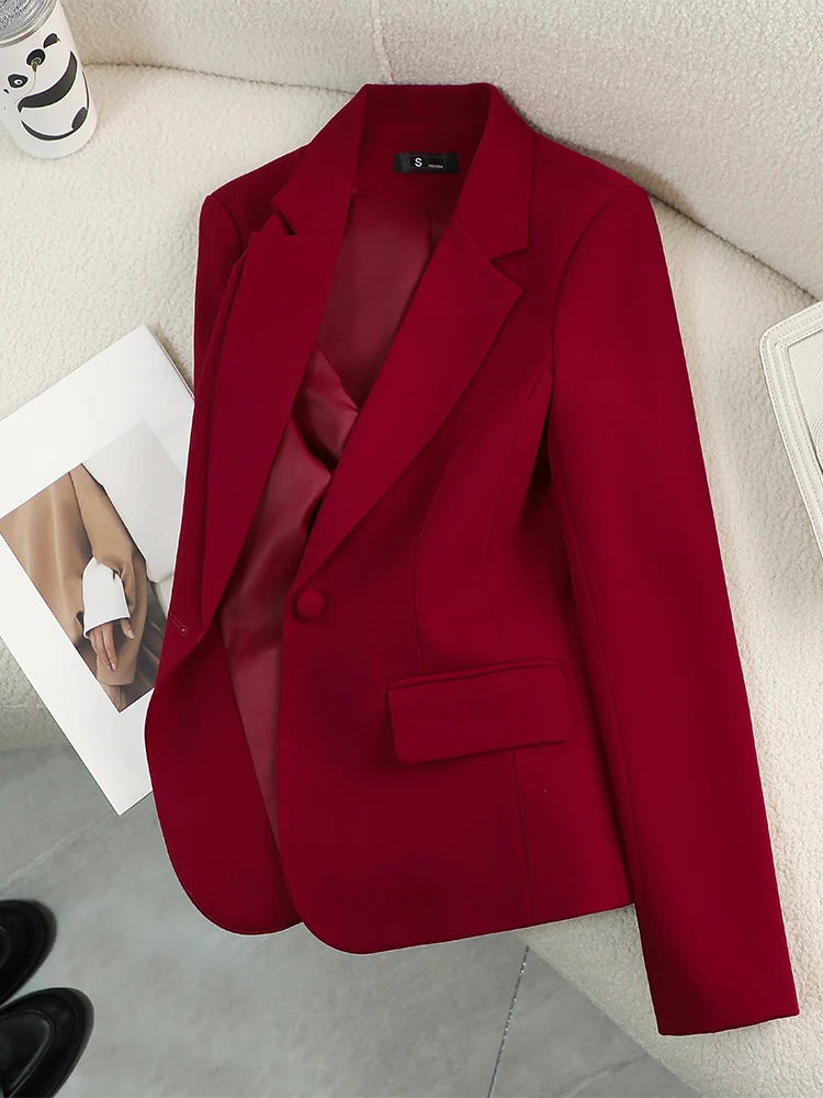 Women Blazer Ladies Red Green  - đánh giá và giá Formal Winter Wear Women Jacket