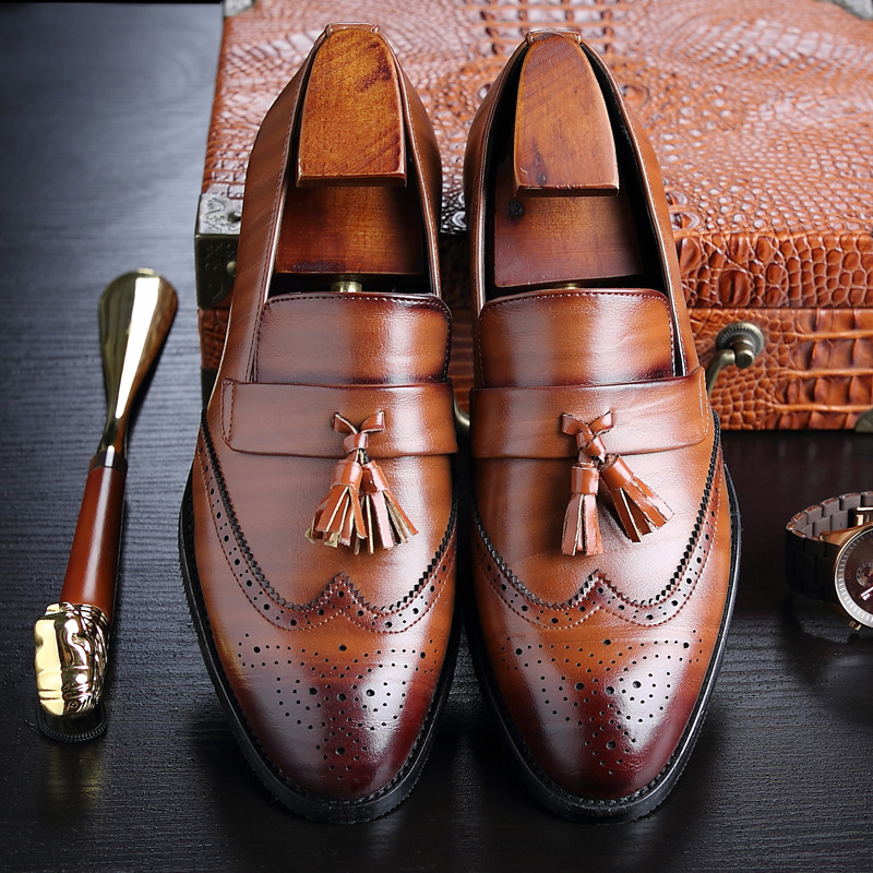 Classic Men's Leather Tassel L - đánh giá và giá Women Formal Office Wear Shoes