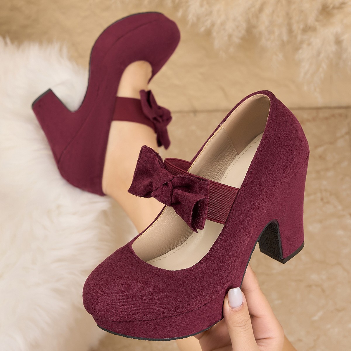 Large size women's  bow Mary J - đánh giá và giá Women Formal Office Wear Shoes
