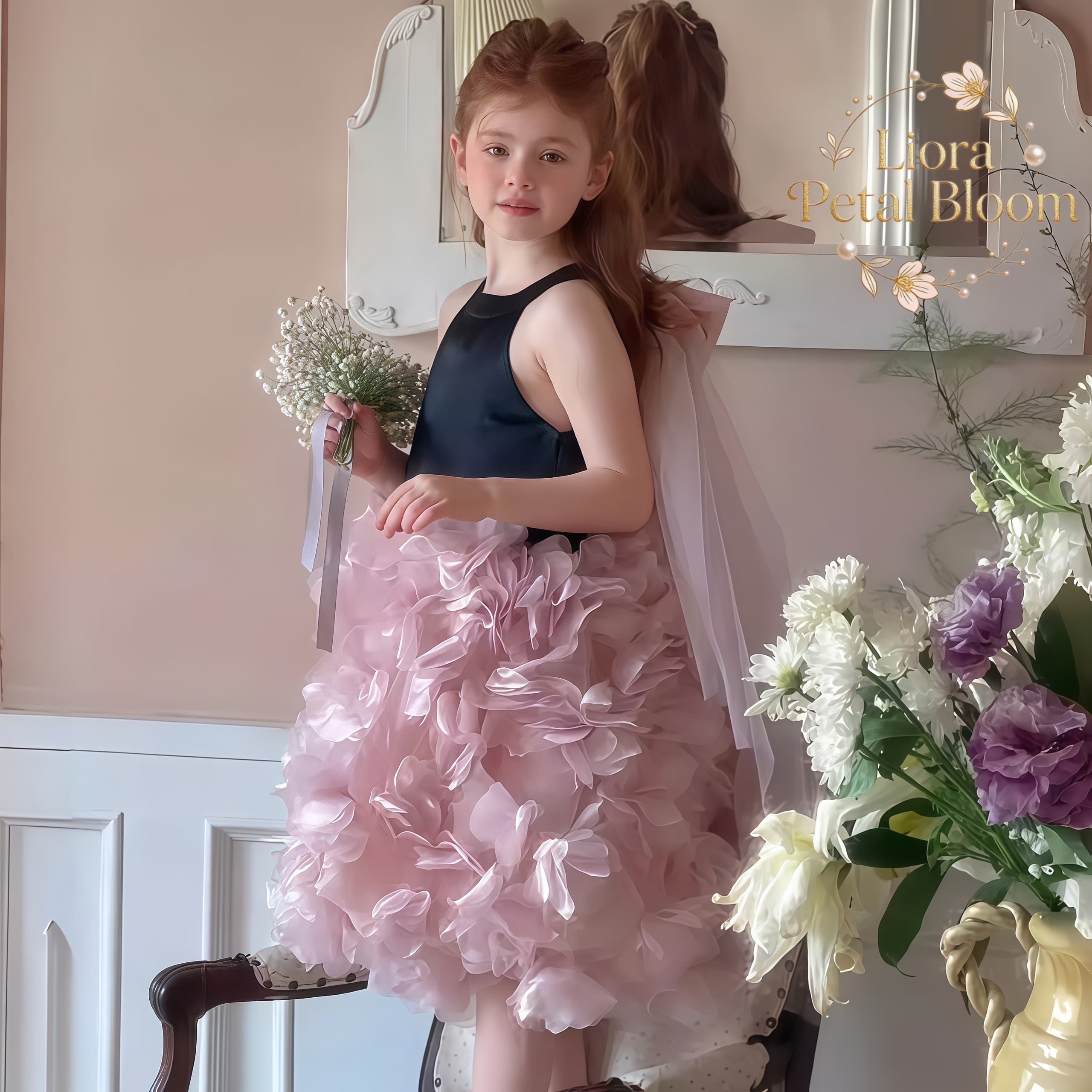 Girls' Black Floral Tulle Dres - đánh giá và giá Women Formal Wear H&M