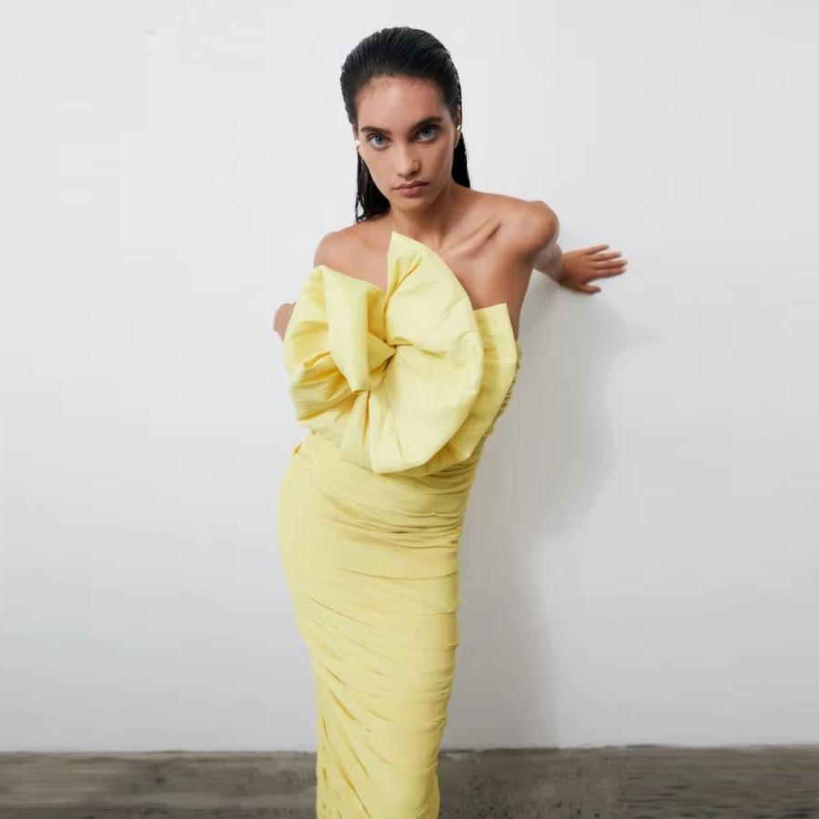 Yellow Arabic Evening Gown Ruc - đánh giá và giá Women Formal Wear H&M