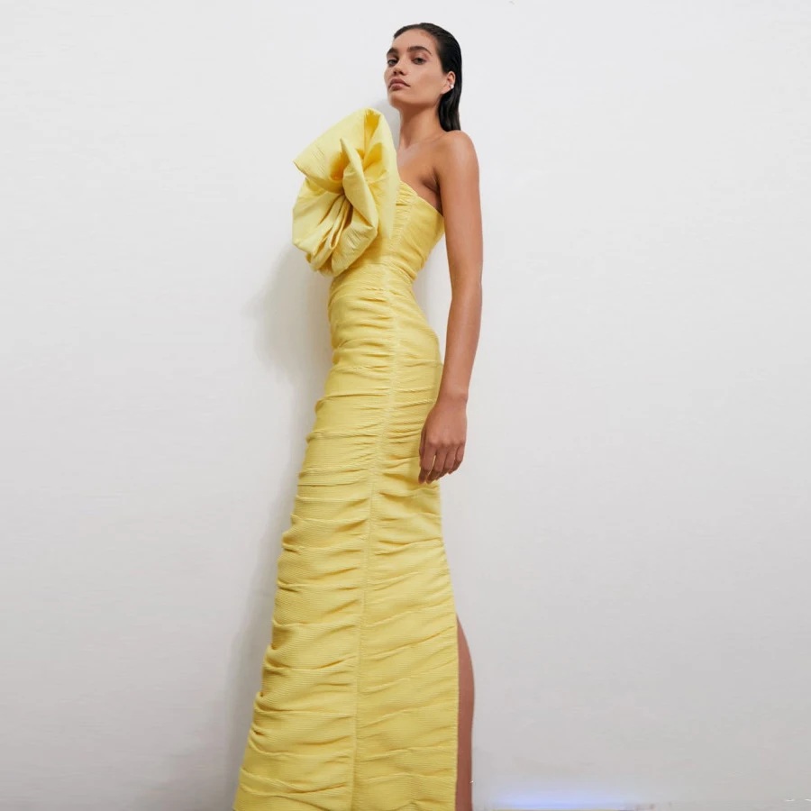 Yellow Arabic Evening Gown Ruc - đánh giá và giá Women Formal Wear H&M