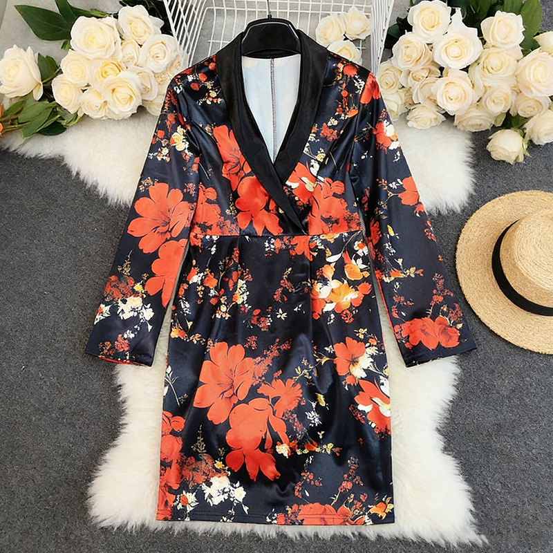 2026 Spring Floral Print V Nec - đánh giá và giá Women Formal Wear H&M