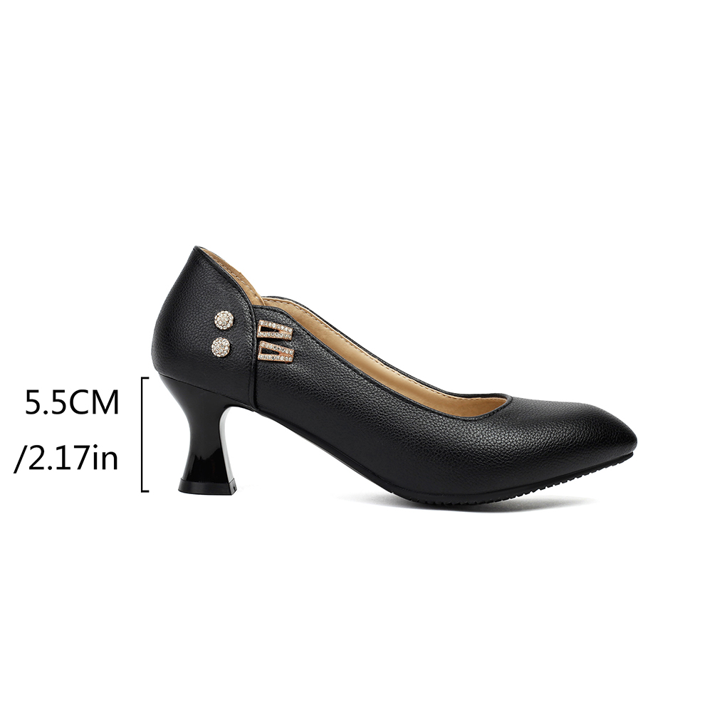 Autumn Mature Women Pumps 5cm  - đánh giá và giá Women Formal Office Wear Shoes
