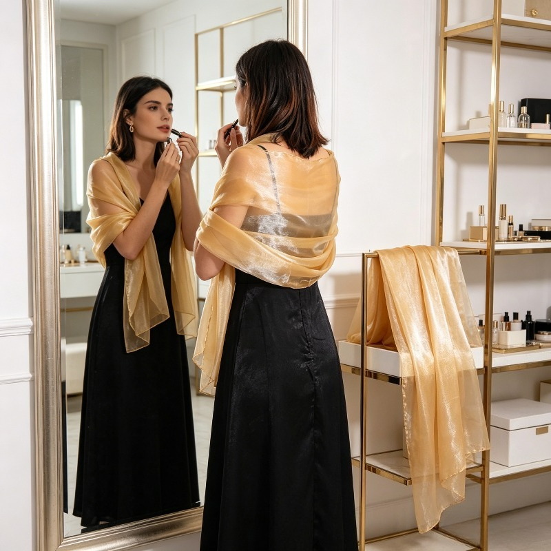 Elegant Solid Color Shawl for  - đánh giá và giá Women Formal Wear Dress