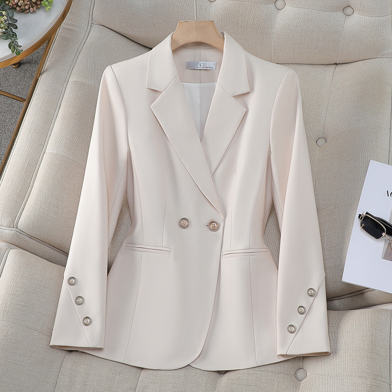 Women Double Breasted Solid Bl - đánh giá và giá Formal Winter Wear Women Jacket