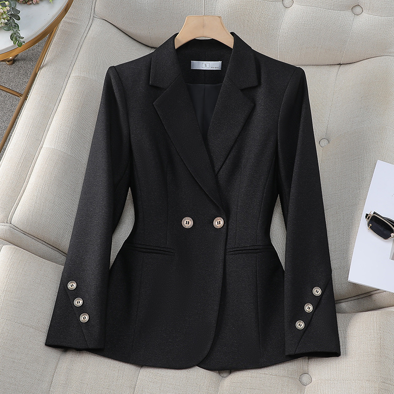 Women Double Breasted Solid Bl - đánh giá và giá Formal Winter Wear Women Jacket