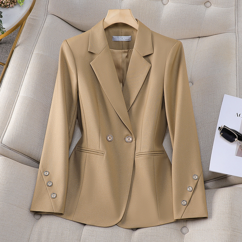 Women Double Breasted Solid Bl - đánh giá và giá Formal Winter Wear Women Jacket
