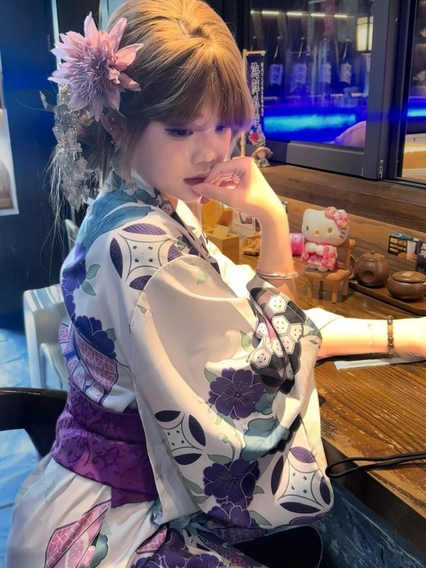 Traditional Purple Kimono Bath - đánh giá và giá Japanese Women Formal Wear